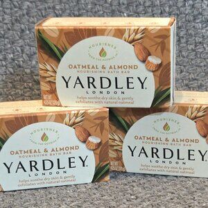Yardley London Soap Bath Bar Oatmeal & Almond 4 Oz (Pack Of 3)